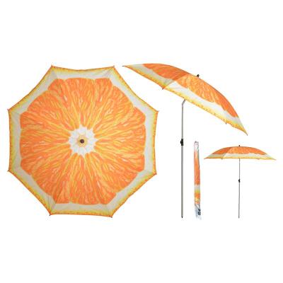 China Outdoor Orange Aluminum Patio Umbrella Patio Furniture Durable Square Umbrella Custom Printed Pattern Umbrella for sale