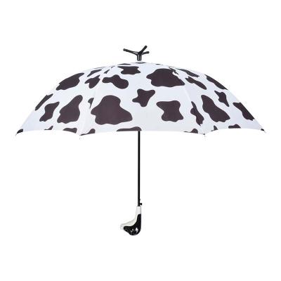 China Kids Minimalist Animal Umbrellas Cartoon Unique Design Umbrella For Rain Cute Cow Printed Umbrella With Foot Stand for sale