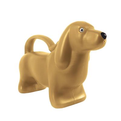 China Esschert Design TG132 Indoor Used Cute Light Brown Dog Shape 2L 0.54gal Indoor Water Cans Unique Plant Mini Watering Cans Plastic for sale