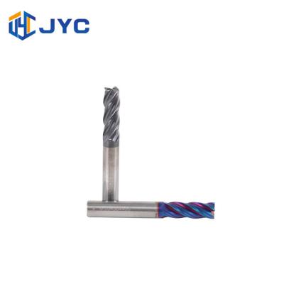 China CNC Carbide 4 Flutes Flat End Mills Tool Cutter 45 Degree Helix HRC60 à venda