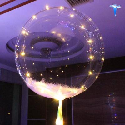 China Rose Balloon I love you L heart shape led light balloons 60cm/100cm/120cm for sale