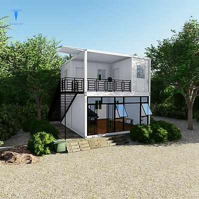 China Contemporary Floating 5 Room Shipping 3 Bedroom Container House Prefab for sale