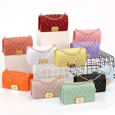 China High Quality Designer Pvc Bags Women Handbags Ladies Children Clip Small Jelly Crossbody Bag Mini Kids Handbags Girls Bags for sale