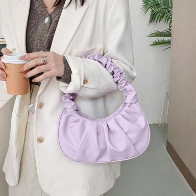 China 2022 designer PORTABLE Purse Pleated Armpit bag women's hobo bags ladies handbags women bags for sale