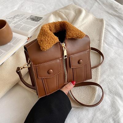 China Fashion 2022 Fashion Funny Women Purse Shearling Bag Jacket Ladies Purses Handbags Custom Handbags For Women Luxury for sale