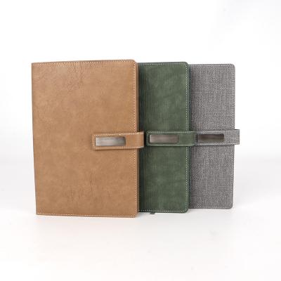 China A5 notebook and diary in high quality leather printed with clasps and personalized notebook printing for sale