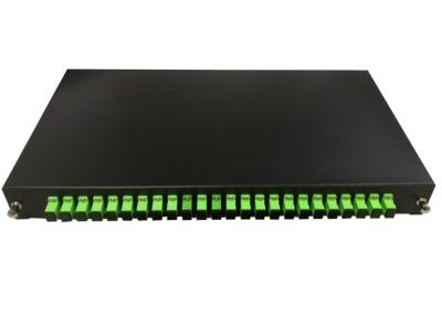 China ST/SC/LC/FC Optical Fiber Termination Box CLA-SC24-2 1U 19 Inch Rack 24 Cores for sale