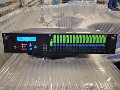 China SC/2U 32 Ports CATV Optical Amplifier 1550nm GFD1550-EBM-2 With WDM XPon OLT Input for sale