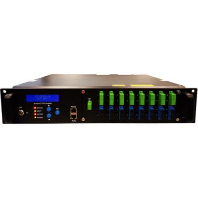 China 1550nm EDFA Optical Amplifier SC/2U 16Ports With WDM xPon OLT for sale