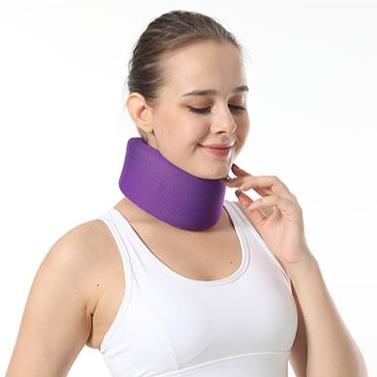 China Sports Workout Exercise Neck Brace Foam Cervical Collar Sponge Soft Adjustable Neck Brace for sale