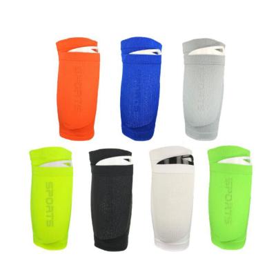 China Universal Wholesale Shin Guard Socks Value Colors Football Soccer Shin Guard Sleeves With Pouch for sale