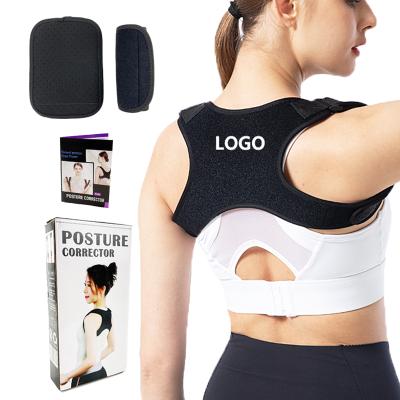 China Breathable.posture back corrector Universal Back Shoulder Support Body Posture Correctors Strap Adjustable Neoprene Resting Back Posture Corrector For Women for sale