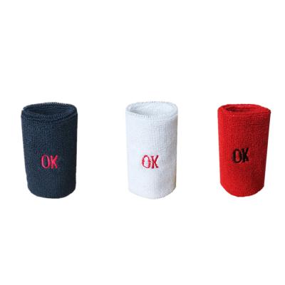 China Costom Sweatband HYL-Wrist Support Cotton 01colors For Sports Wrist Sweat Bands for sale