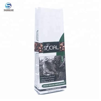 China Barrier Coffee Beans Bag Plastic Food Packaging, 1kg Rice Packing Bag, Aluminum Foil Flat Bottom Coffee Bag for sale