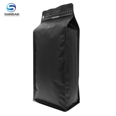 China Barrier Custom Stand Up Pouch Bags, Side Gusset Bag, Kraft Paper and Foil Coffee Bag Packaging for sale