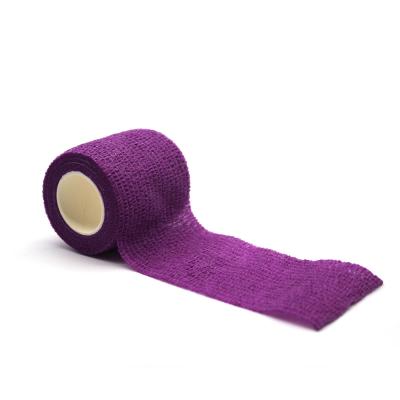 China Non Woven Fabric Sport Printed Kinesiology Self Adherent Tape Cold Wrap Elastic Compression Bandage For Muscle Pain Relief for sale