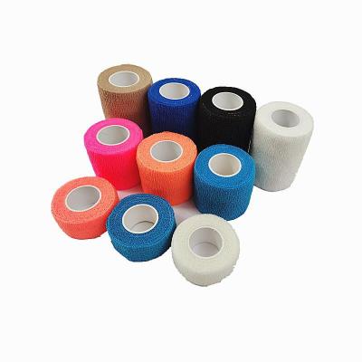 China Sport easy tear white eab waterproof tubular lightweight elastic adhesive bandage with feather edge for sportsman for sale