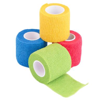 China Sports Waterproof Tubular Lightweight Elastic Hand Tearable Self Adhesive Bandage For Finger Protector High Quality for sale