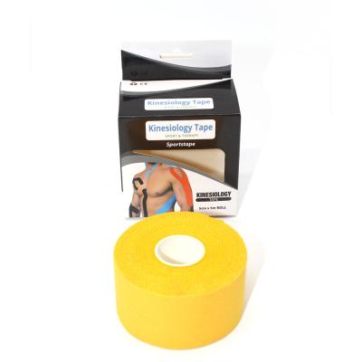 China Waterproof nylon dynamic kinesioy tape 5cm x 5m leg athletic sports band logo compression kinesiology for sale