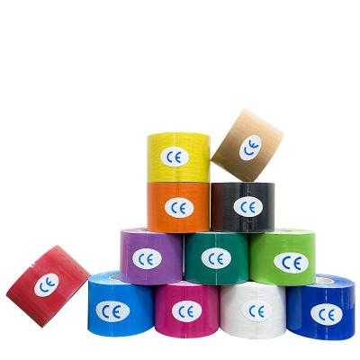 China High Quality 4 Way Colorful Hot Selling Sports Colorful Stretch Nylon Waterproof Kinesiology Tape 5cm x 5m for sale