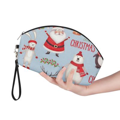 China 100% Eco-Friendly/Lightweight/Waterproof/Durable Brother Dolls Snowman Series Christmas Small Cosmetic Bag, Lady Zipper Cosmetic Bag, Suitable For Carrying Cash And Credit Cards for sale