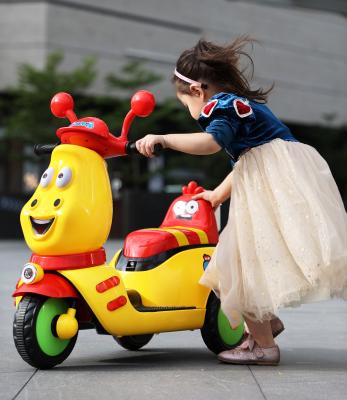 China Ride on Toy Children Ride on Motorcycle with Music Lights/Kids Foot Brake/Lovely 3 Colorful Wheels Electric Motorbike Ride on Hot Toys Car for sale