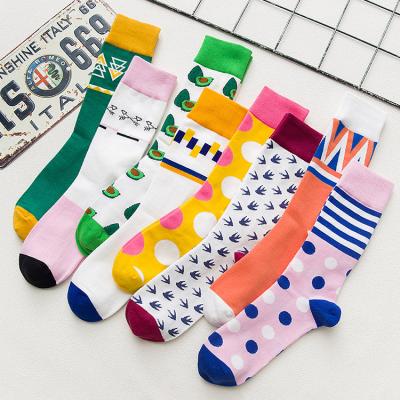 China OEM Wholesale New Funny 100% Cotton Antibacterial Logo Antibacterial Custom Men Fashion Colorful Socks for sale