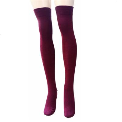 China Custom Sustainable Long Length Red Thigh High Maid Booties 100% Cotton 100% Women for sale