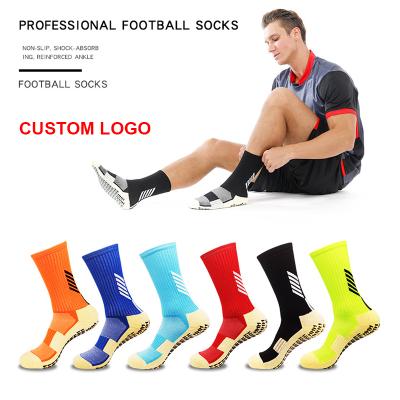 China Custom Non-Slip Soccer Terry Thermal Tube Socks Adult Anti-Slip Sports Anti-Slip Sports Anti-Slip Basketball Grip Socks For Men for sale