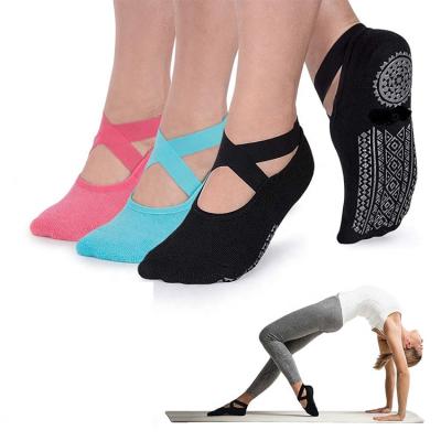 China Wholesale Custom Unisex Anti Slip Logo Quick Dry Gym Pilates Anti Slip Non Slip Socks Yoga Anti Slip Sock for sale