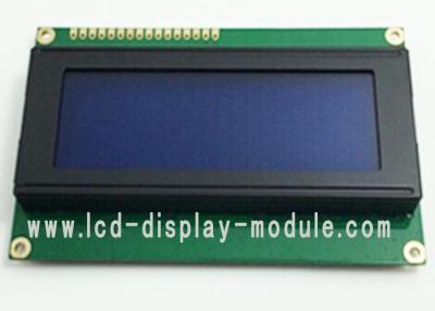 China STN blue 20x4 Character LCD Module Monochrome LCD Display 1/240 DUTY 1/16 BIAS for sale