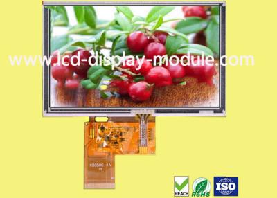 China WVGA 800*480 5 Inch Resistance TFT Touch Panel LCD 12 LED Luminance 320 cd/m2 for sale