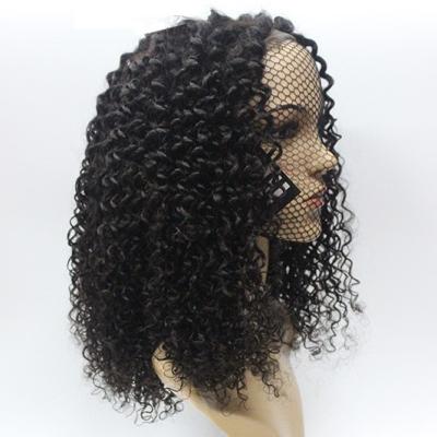 China Short Curly Curly Curl Human Hair Extensions Wigs Peruvian Hair For Black Women Lace Front for sale