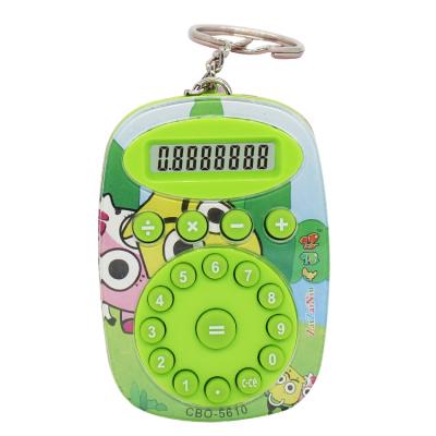 China Electronic Mini Kid's Digit 8 Key Chain Portable Calculator General Purpose Promotional Gifts Mini Pocket Calculator for sale