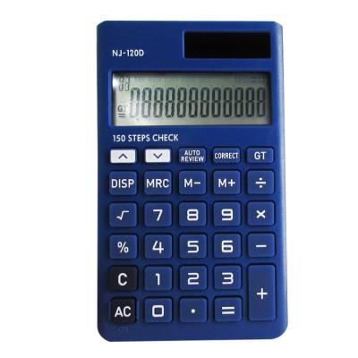 China Time Calculator 150 Steps Check Pocket 12 Correct Digit Function Solar Calculator for sale