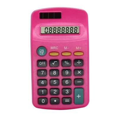 China Dual Color General Purpose Promotional Gift Calculator 8 Digit Mini Electronic Calculator 402 Power for sale