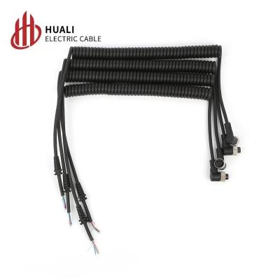 China Automotive M12 GX12 2 3 4 5 6 7 Pin Custom Aviation Cable Manufacturer Aviation Connector With Injection Spring Cable for sale