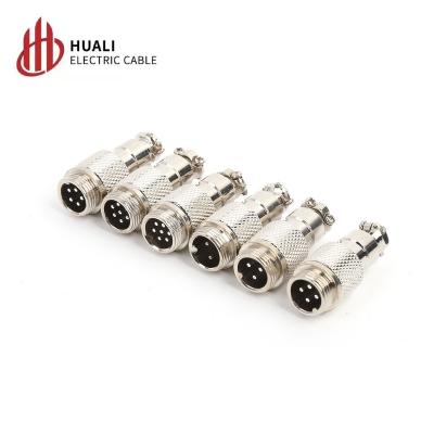 China Automotive Factory Direct Panel Mount Aviation Metal Connector Gx12 Socket Male Female Plug for sale