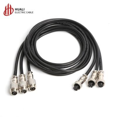 China Automotive factory price12mm GX12 mating type aviation plug male to female wire connector with cable for sale