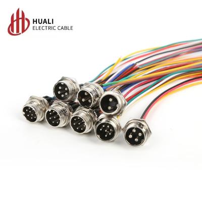 China GX16 Hexagonal Automotive Connector Wire OEM ODM Male Plug With Cable for sale