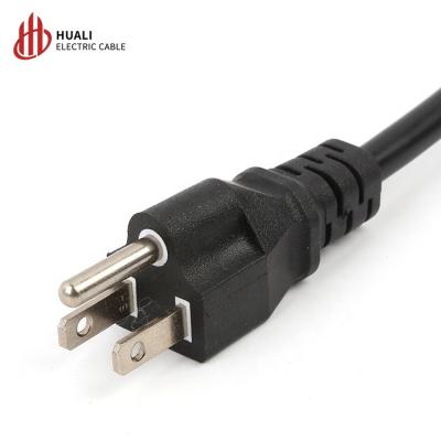 China US Standard COMPUTER China Manufacturer 3 Prong AC Power Cord Electrical Cable For TV for sale