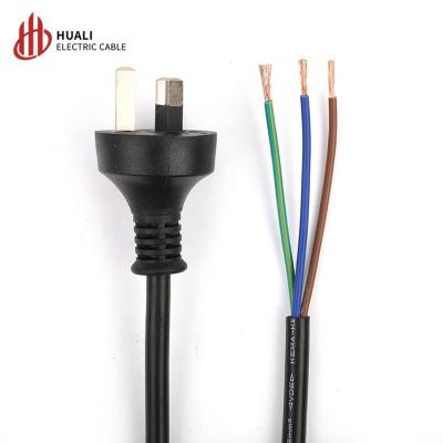 China COMPUTER Factory Direct 3 Pin Prong Plug Cable AU 3Pin 10A 13A 15A AC Ties Electrical Lead Australian Standards Power Cord for sale