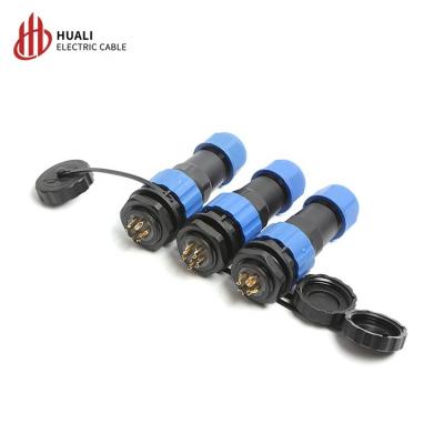 China Automotive Waterproof Male-Female Lamp Outdoor Male-Female Cable Plug Aviation Butt Connector SD20 Waterproof Connector IP68 for sale