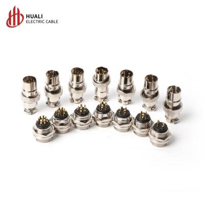 China Automotive Straight Male Female Cable Connector Reversed M16 4 Pin Aviation Plug for sale