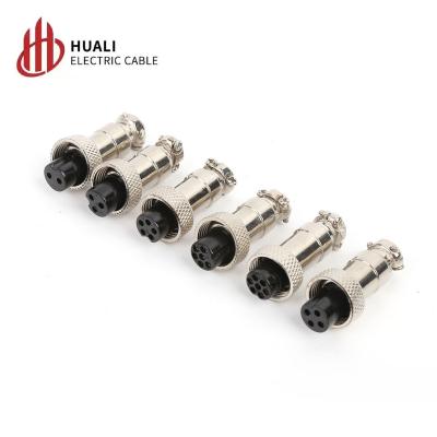 China High Quality Automotive Aviation Plug GX12 Male And Female 2 3 4 5 6 7 Pin Connector Aviation Plug for sale