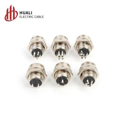 China Aviation Parts GX12 Automotive Plug 2 Connector 3 4 5 6 7 Pin Aviation Connector Hexagon Set for sale