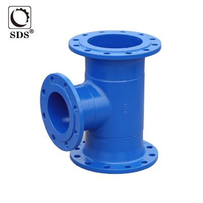 China Iron Pipe Fitting Flange Equal Tee All Flange Tee for sale