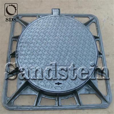 China Construction En124 B125 Easy Installation Round Malleable Iron Manhole Covers for sale