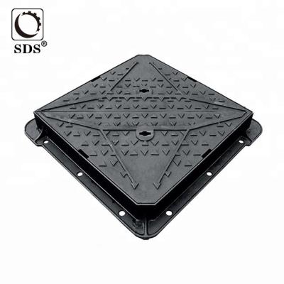 China Heavy duty industry cast iron manhole cover frame for sale