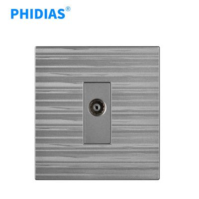 China High Quality Safety PHIDIAS Standard Gray Home Use TV BS Socket for sale